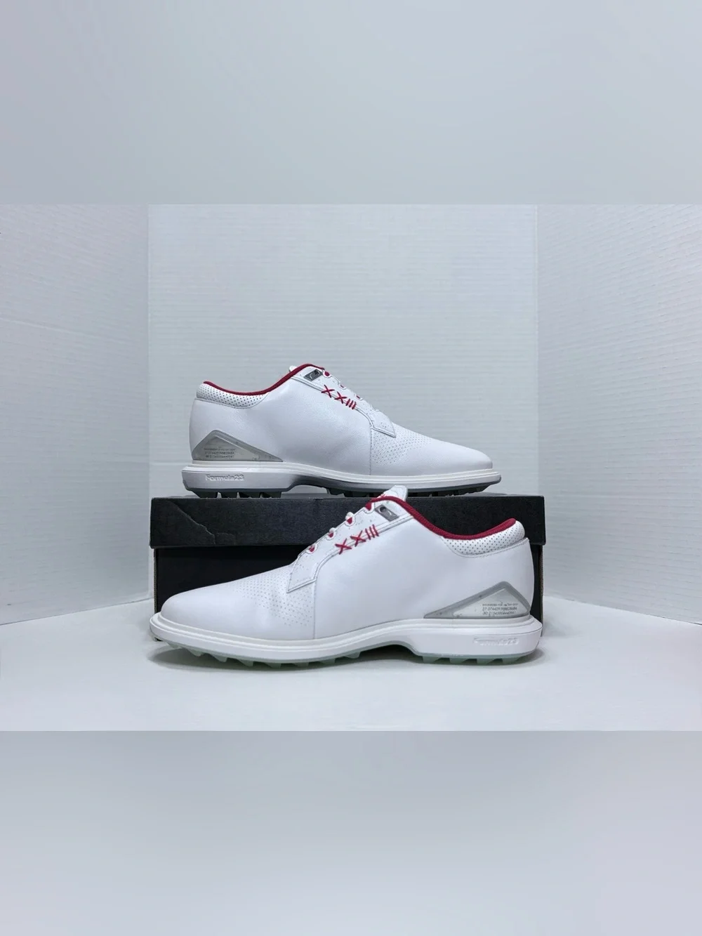 Jordan Men’s White & Red Athletic Golf Shoes
